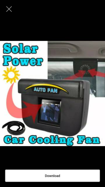 Auto cool fan / kipas pendingin mobil