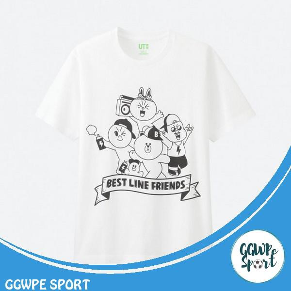 Kaos Distro Premium Kartun Line Best Friends Katun Combed 30S Kualitas Terbaik Edisi Terbatas