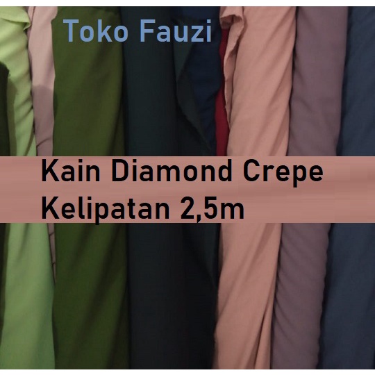 2,5m Kain Bahan Diamond Crepe Georgette Meteran Grade A