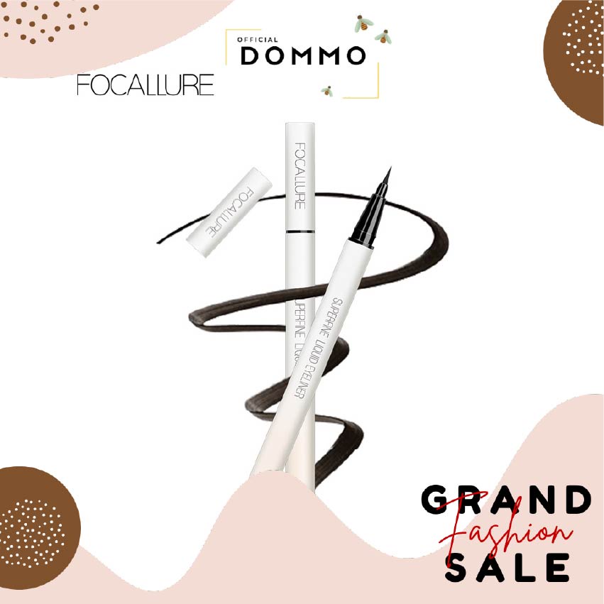 DOMMO - D8173 FCL Superfine Liquid eyeliner Tahan Hingga 12 Jam