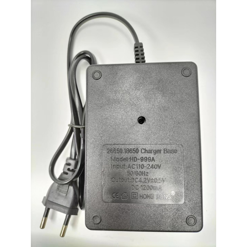 Charger Baterai 2 Slot 18650 26650 - D-999A - Black