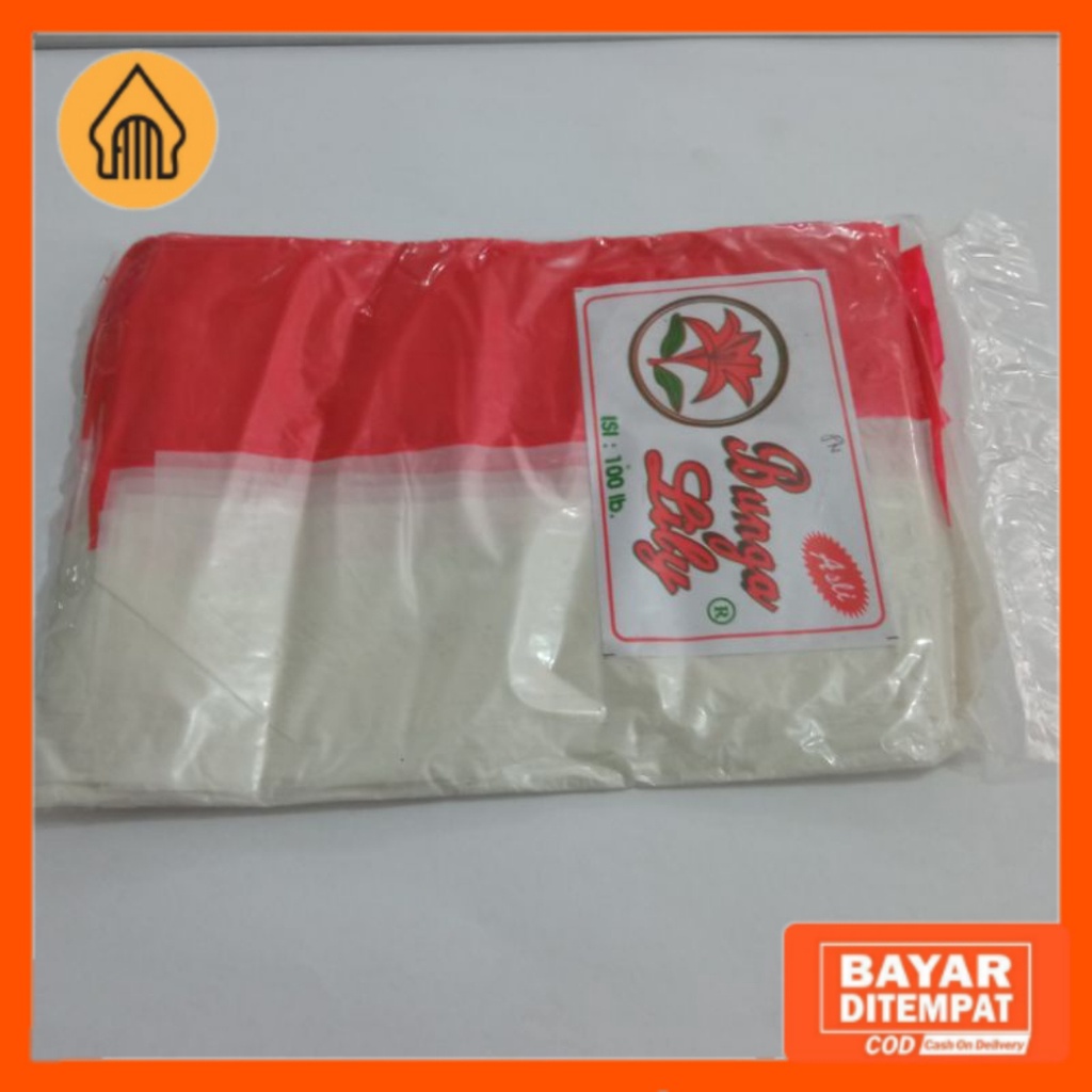 

Bendera Plastik Merah Putih Tulip isi 100 lembar