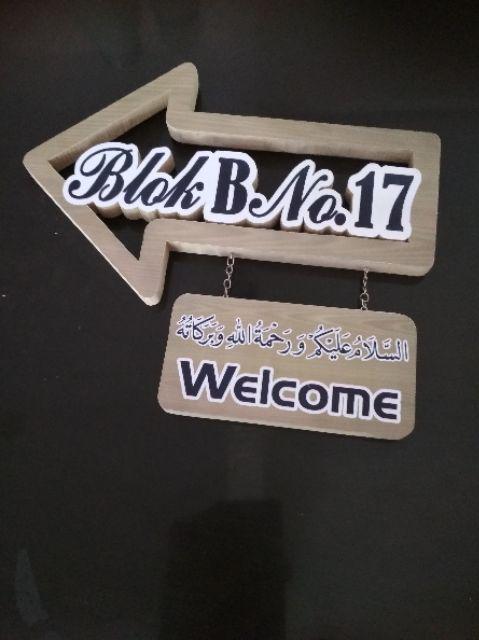 Nomer Rumah / Nomer Rumah Shabby Chic Panah