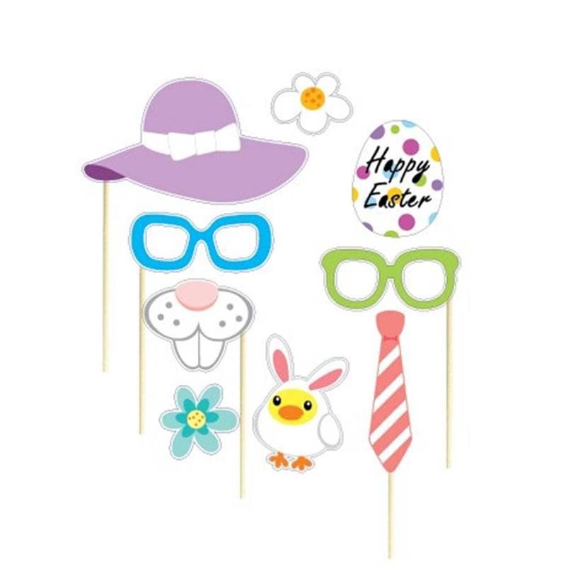 fun prop bunny egg easter isi 29 pcs import photo booth tema paskah