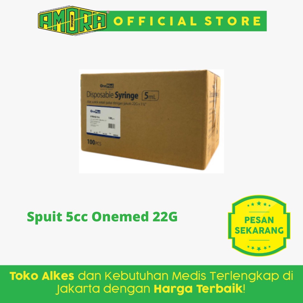 Spuit 5cc Onemed 22G / 5ml Onemed Box