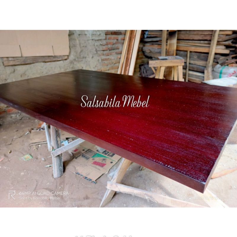 Top Table Kayu Mahoni/Daun meja kayu
