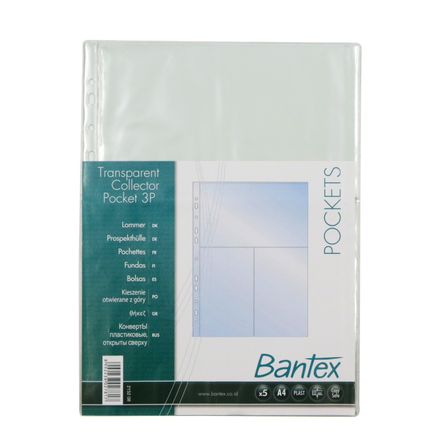 TBMO Bantex Collector Sleeve A4 Photocard 3P Clear 2152 08