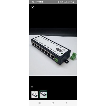 poe injector 8 port passive