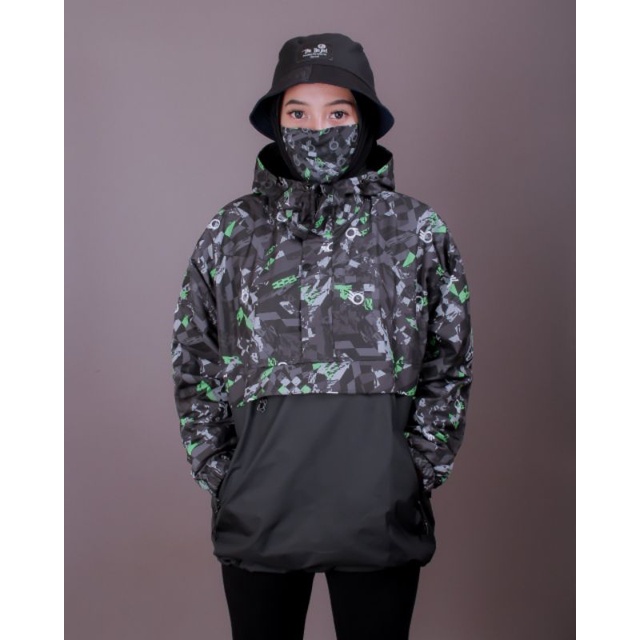 GRATIS MASKER JAKET CAGOULE PRIA UNISEX SUBLIME FULL PRINTING - JAKET WATERPROOF GUNUNG ANTI AIR