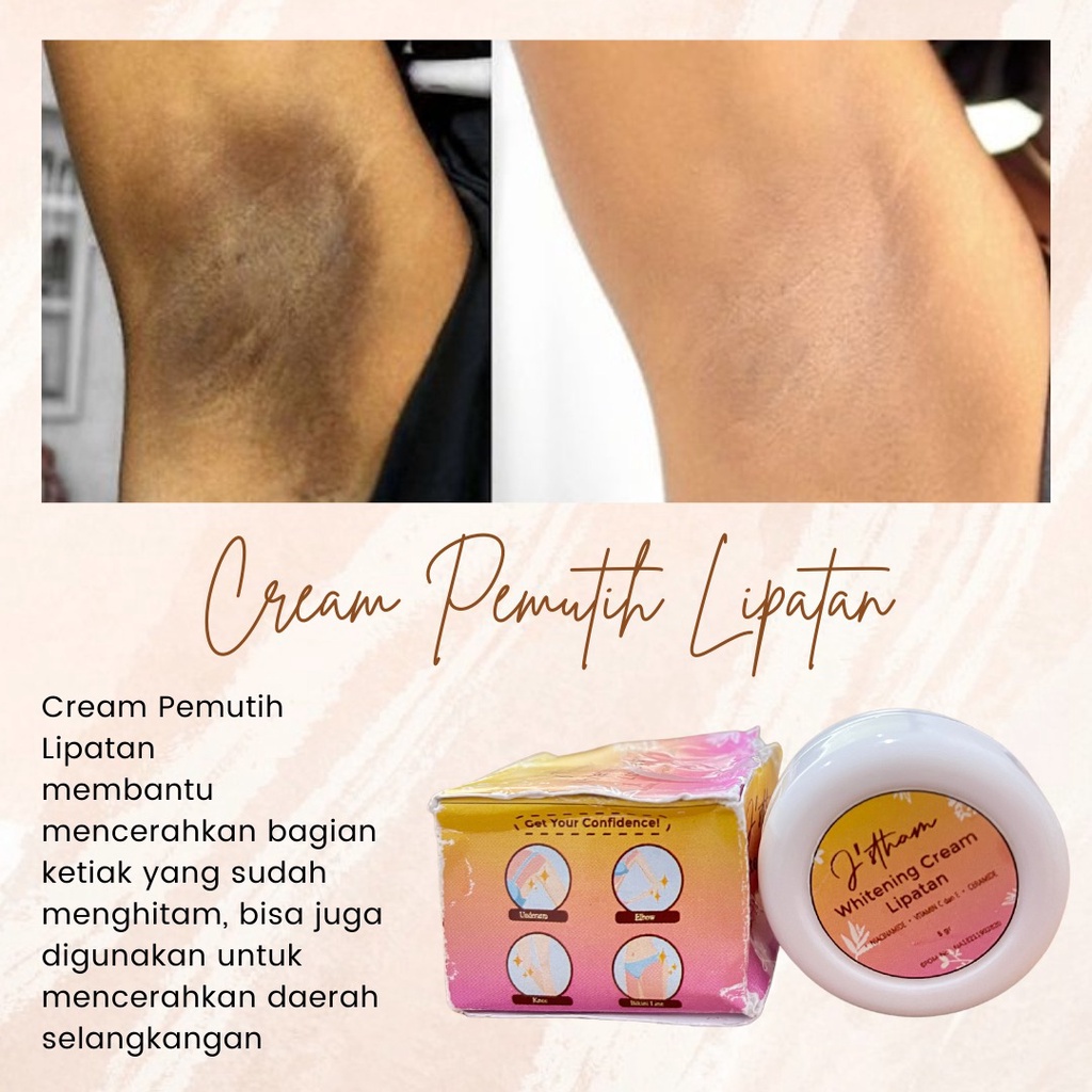 Whitening Cream Lipatan Jestham (Pemutih Ketiak Jestham)
