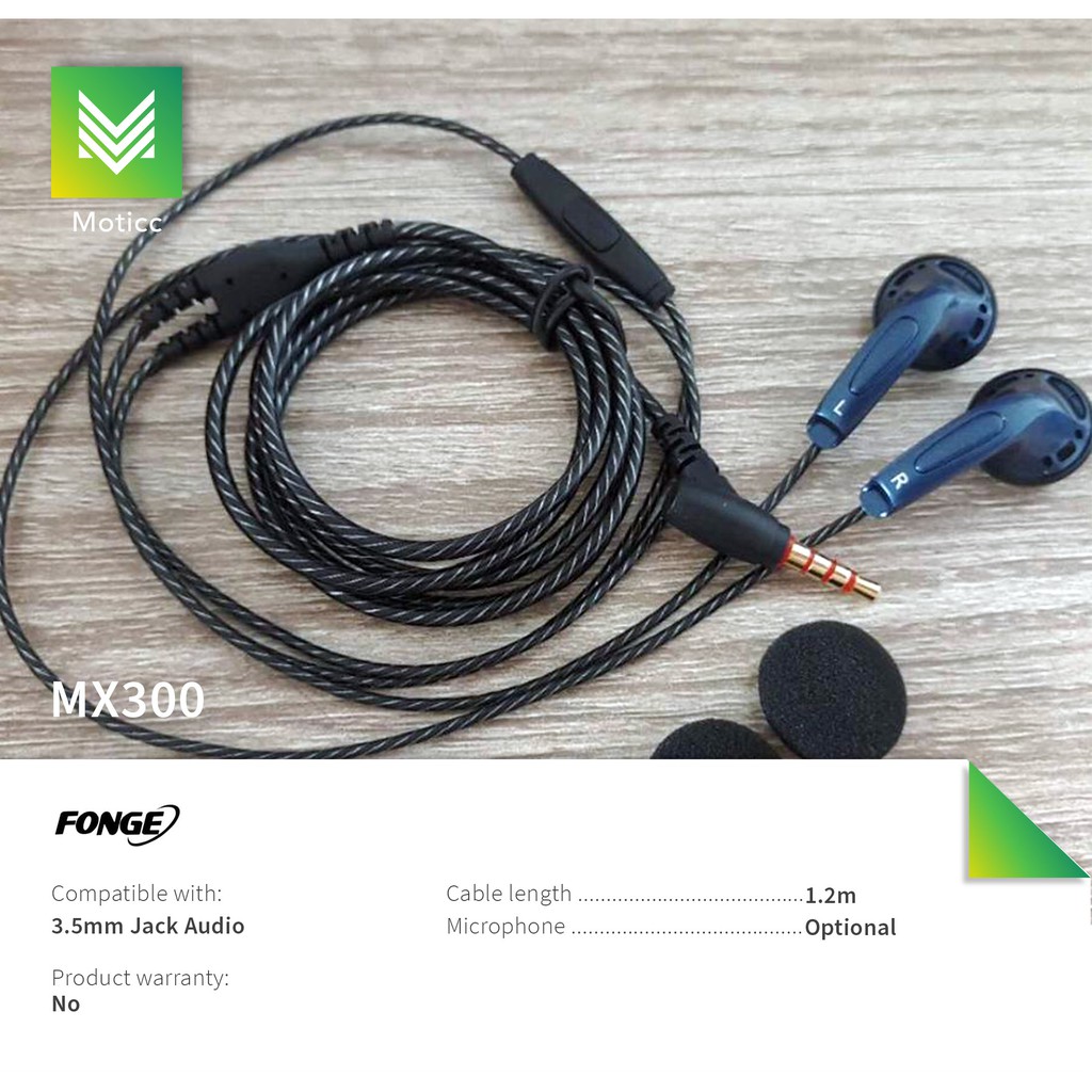 🇲🇨 Vido Killer - FONGE MX300 with Mic Earbud Real Kere Hore Earbud Headset