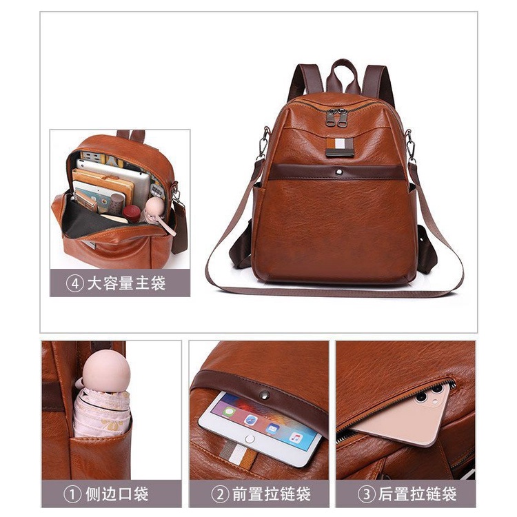 201903 Tas Punggung Cewek Ransel Wanita Import Backpack Cewe Impor (1 KG MUAT 2) LT2153 EL6647