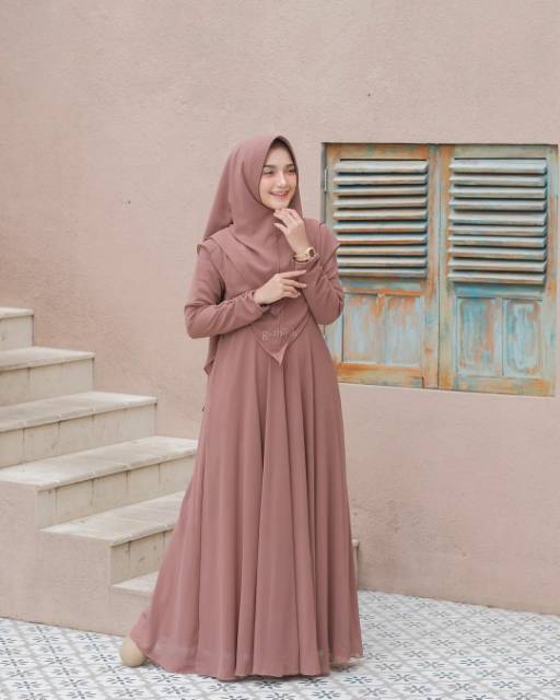 GAMIS SYARI JILBAB 2 LAYER UKURAN M L XL XXL XXXL 4XL SET MURAH BUSUI POLOS MAXI DRESS PESTA TERBARU BERKUALITAS PREMIUM PLUS KHIMAR KEKINIAN BAJU GAMIS JUMBO PESTA BISA SERAGAMAN BIG SIZE TERLARIS LEBARAN FASHION MUSLIM GAMIS KONDANGAN MAYRA SYARI