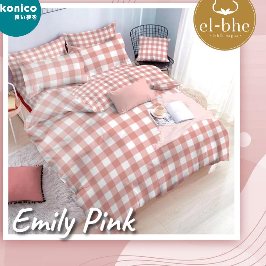 New - konico Sprei Kain Katun Meteran Motif Minimalis kotak 4 - 8 cm EMILY KHAKI star esra catra vol