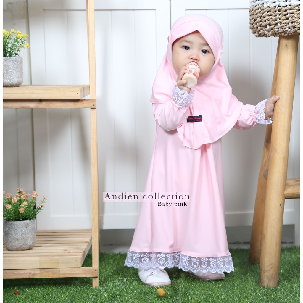 Dress  Khalisya/ GAMIS SET JILBAB  ANAK PEREMPUAN ( SIZE XS- S- M- L )