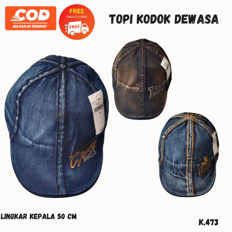 Topi Kodok Dewasa / Topi Kodok / Topi Copet Dewasa / Topi Kodok Levis dewasa / Topi Pelukis Levis / 