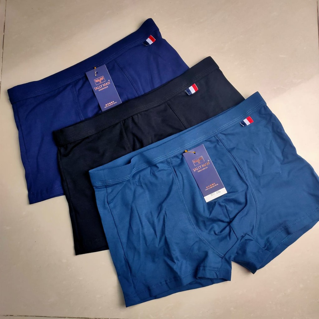 Boxer Pria Dewasa Polos Merek Tally 9017 Berbahan Katun  yang Lembut dan Nyaman