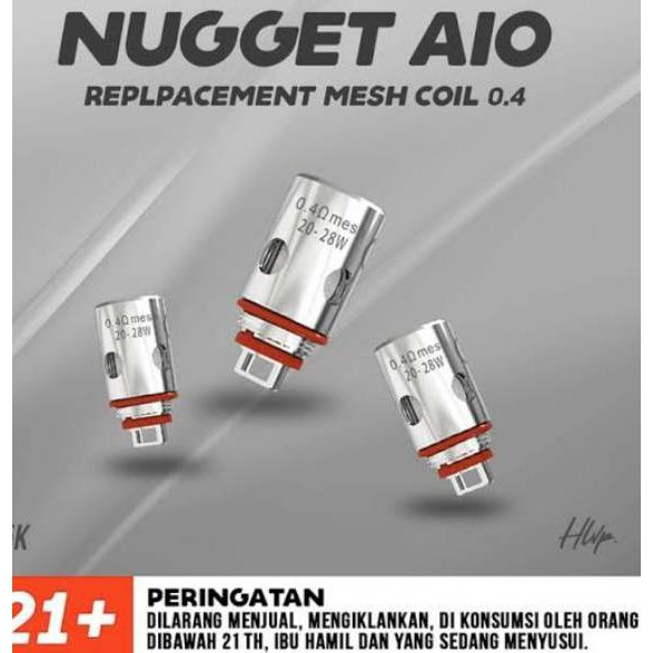 Bergaransi (GGP) Promo GFJ COIL NUGGET AIO 0,4 AUTHENTIK 99 Sale Termurah di Shopee