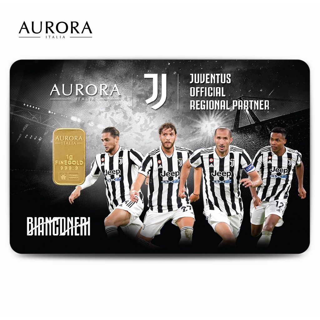 Emas Logam Mulia 1g 999.9 Juventus : Bianconeri (Limited Edition)-2