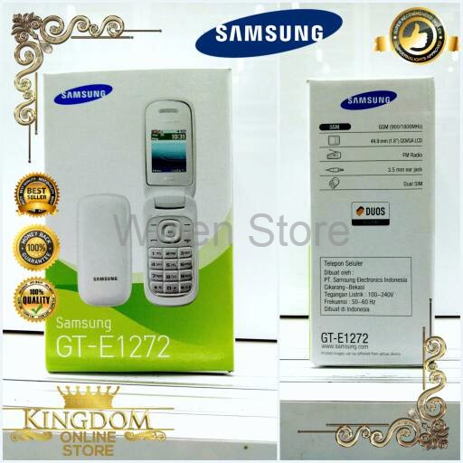 Hp Samsung Caramel GT E1272 Samsung Lipat Flip Garansi Resmi 1th