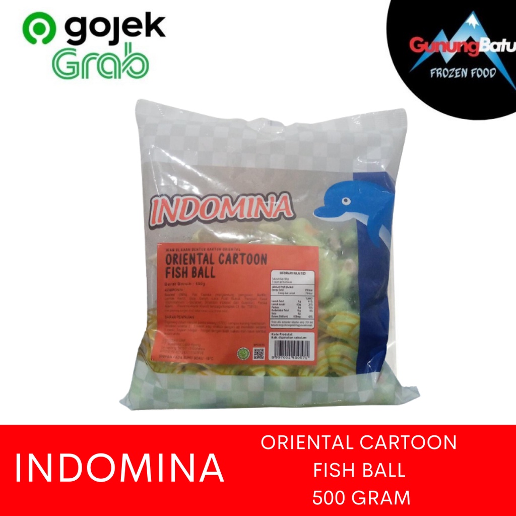 

INDOMINA ORIENTAL CARTOON FISH BALL 500 GRAM