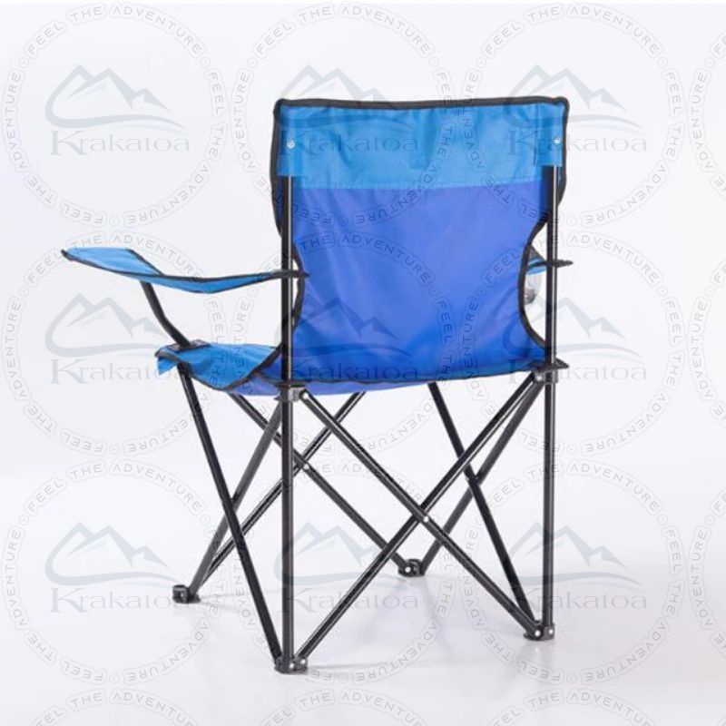 【Warna Dipilih】 Kursi Lipat Outdoor Lengan` Kemah Mancing Pancing` Bangku Portable Camping Piknik