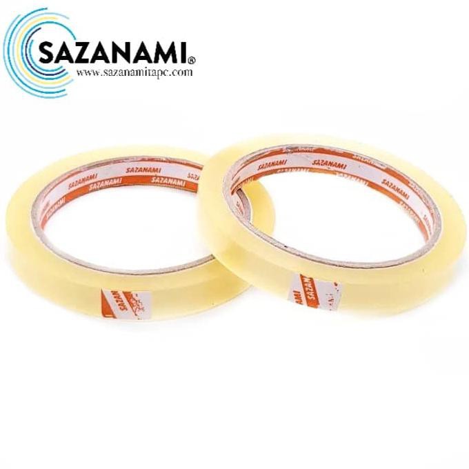

HOT SALE|BEST SALLER isolasi bening 1/2" Inch x 72 Yard sazanami selotip solasi lakban tape - Bening