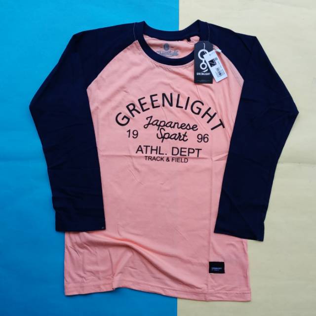  KAOS  RAGLAN CEWEK PANJANG GREENLIGHT  GREEN LIGHT  GRLT 