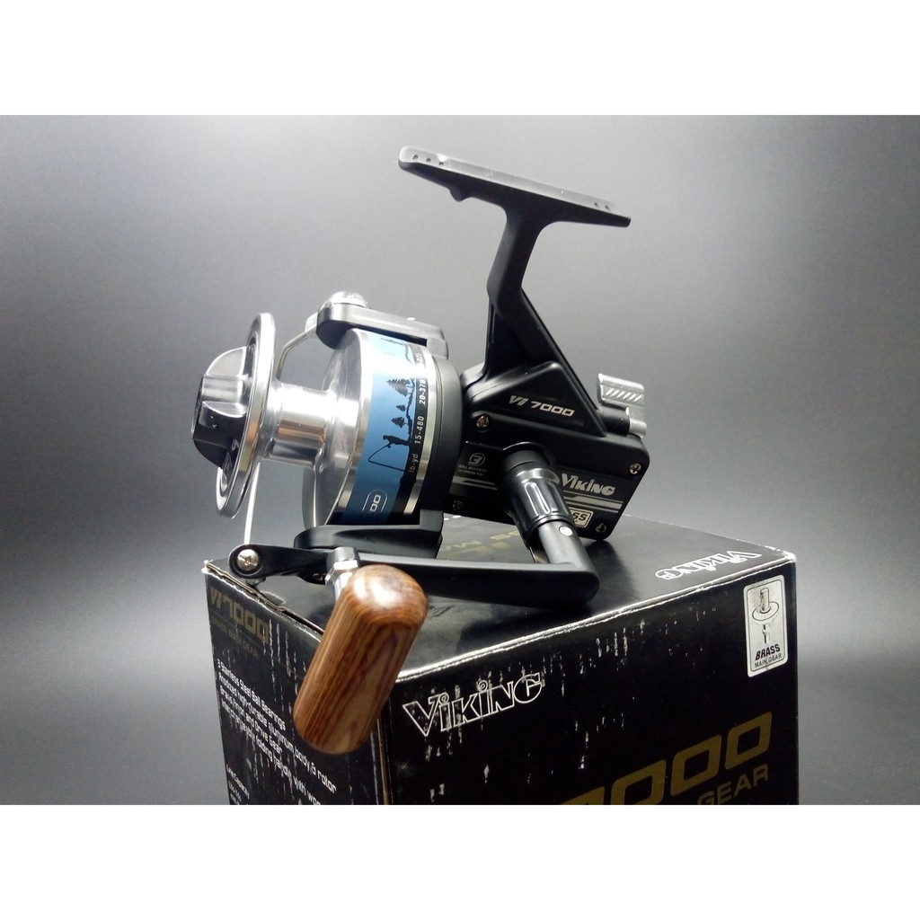 Fishing Reel Ril Pancing Viking VI7000 Wood Knob 3BB