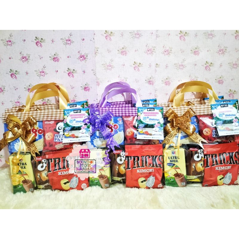 Snack Ulang Tahun Anak / Bingkisan Snack Ultah / Paket Snack No Chiki / Goodiebag Snack / Paketan Snack Ultah / Souvenir Snack Ultah