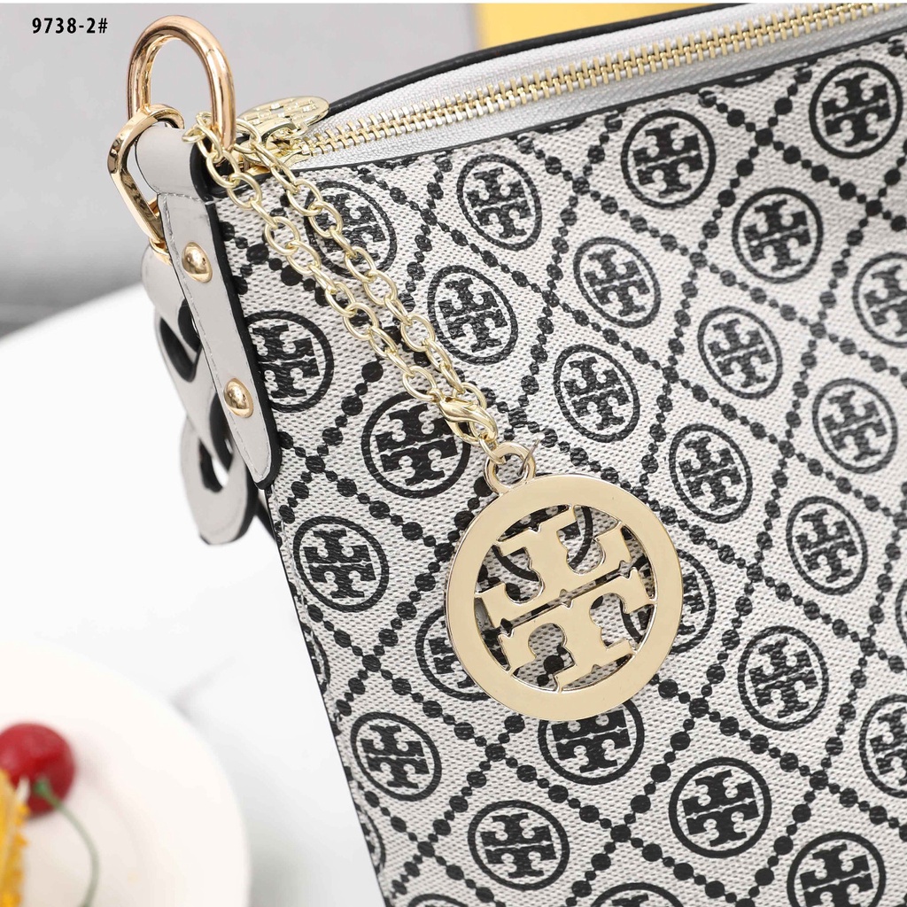 Tory Burch T Monogram Jacquard Hobo Bag  #9738-2