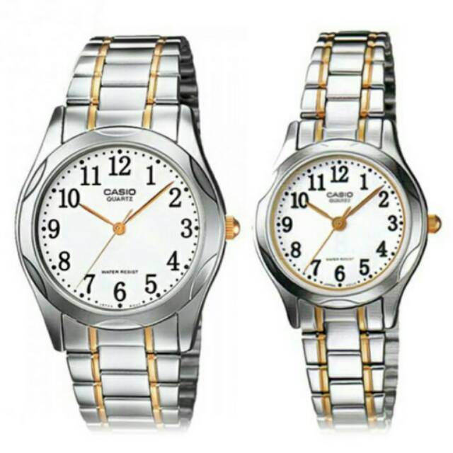 Jam Tangan Casio Original Couple Pria&amp;Wanita MTP&amp;LTP-1275SG-7B (Harga Sepasang)