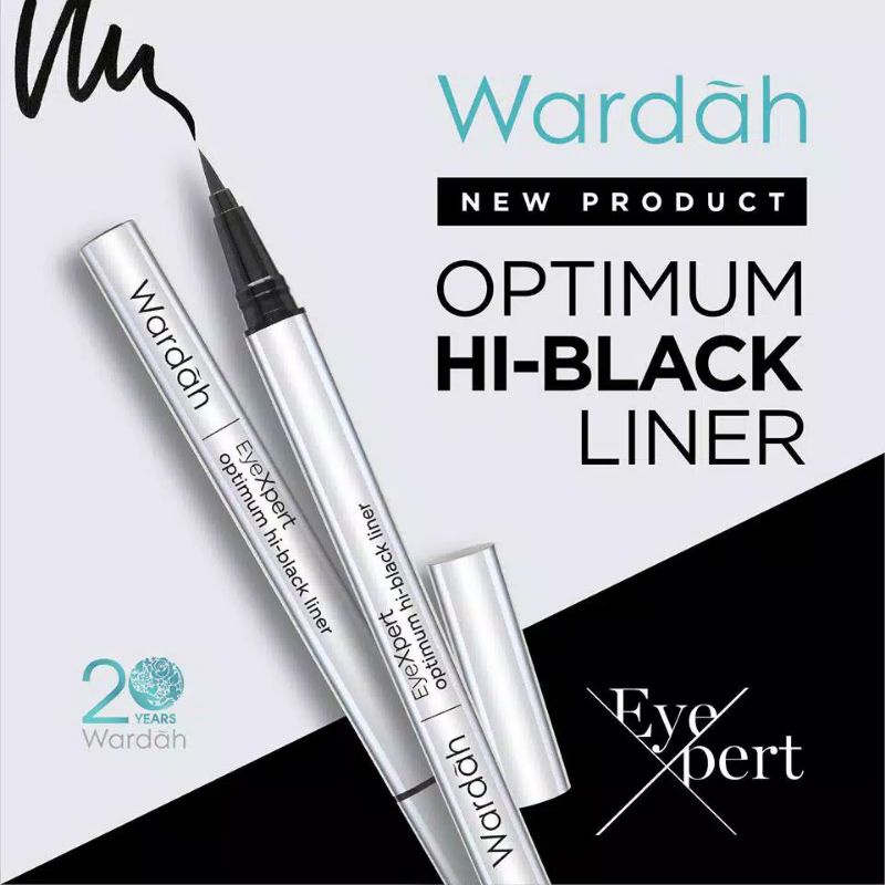 Eyeliner Wardah  EyeXpert Optimum Hi-Black LIner(EYELINER OPTINUM)