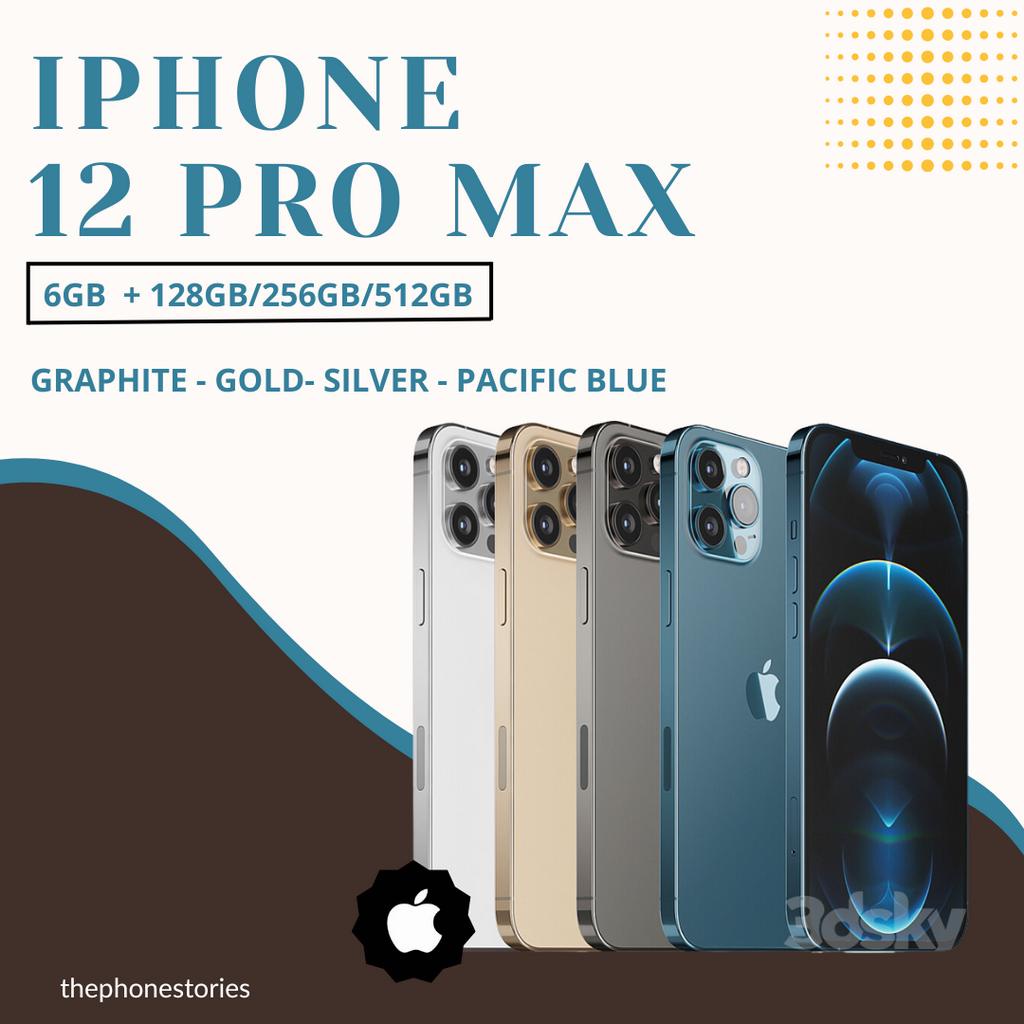 Iphone 12 Pro Max 128GB 256GB SECOND BEKAS ORIGINAL FULLSET