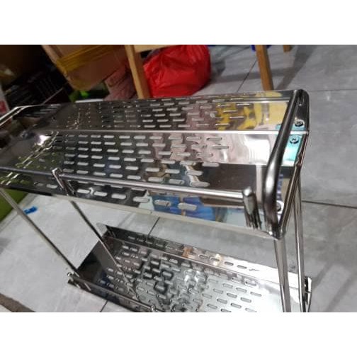 rak sabun stainless kotak 2 susun 40cm
