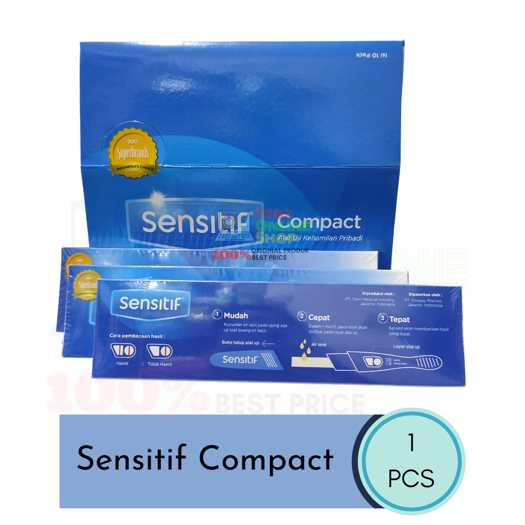 Alat Tes Kehamilan Sensitif Compact 1PCS