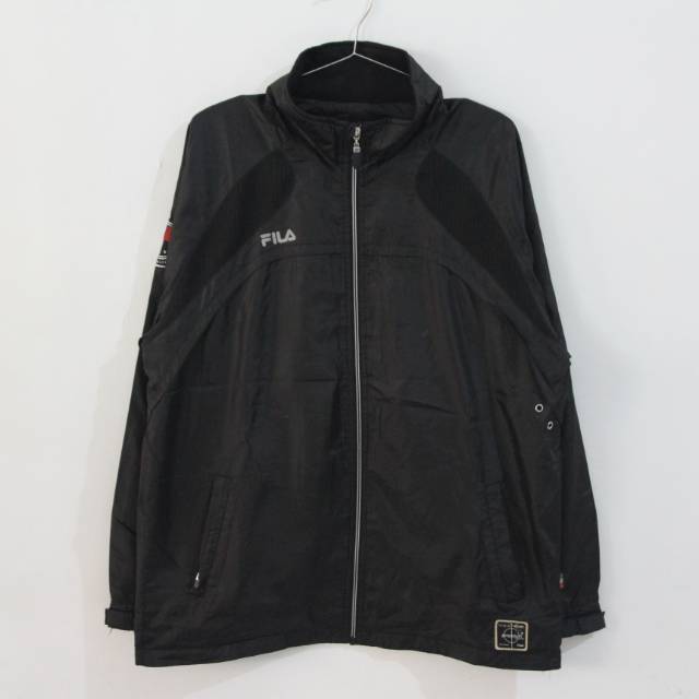 fila windbreaker black