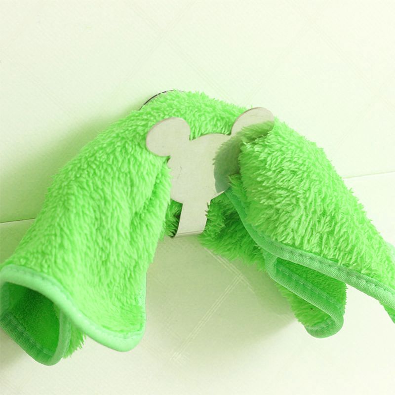 Zzz Mouse Stainless Steel Untuk Palm Style Wall Sucker Hook Holder Gantungan Dapur Mandi