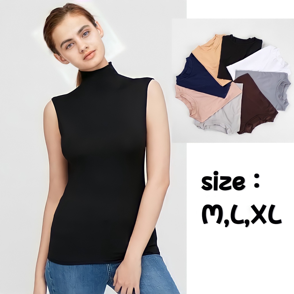 Baju Manset Kaos Inner Lekbong Buntung Tanpa Lengan Wanita Bahan Spandek Rayon Premium Murah