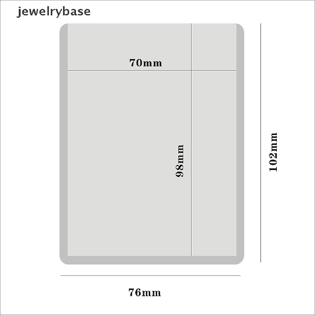 (jewelrybase) 10 / 25PCS Top Loader Board Game 35PT Ukuran 3X4 &quot;