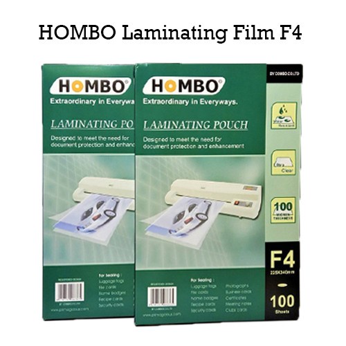 Laminating Film Ukuran Hombo Ukuran F4 / A4 - Plastik Laminating Film