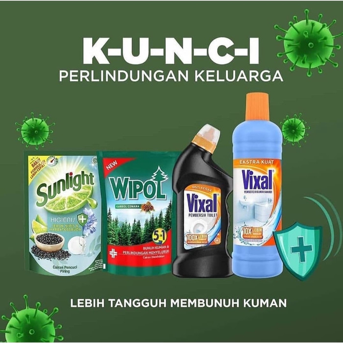 Wipol Sabun Karbol Pembersih Lantai Karbol Cemara 780Ml