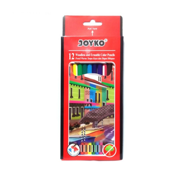

Pensil Warna 12 Warna Bisa Di Hapus Joyko CP-109 Erasable