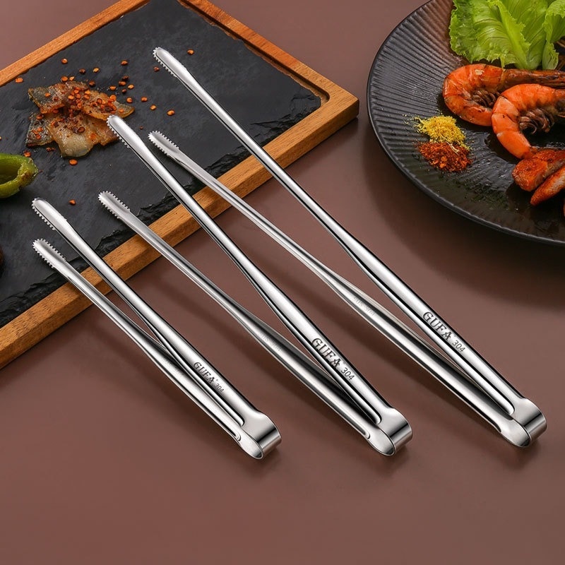 Klip Penjepit Makanan Multifungsi Bahan Stainless Steel Untuk Bbq