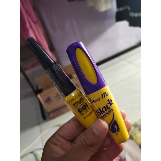MASKARA DAN EYELINER MAYBELLINE