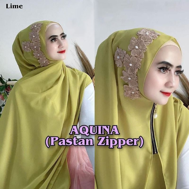 Pashmina Reslleting Zipper Renda Cerutty Babydoll