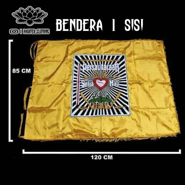 Bendera PSHT 1 sisi (warna kuning)