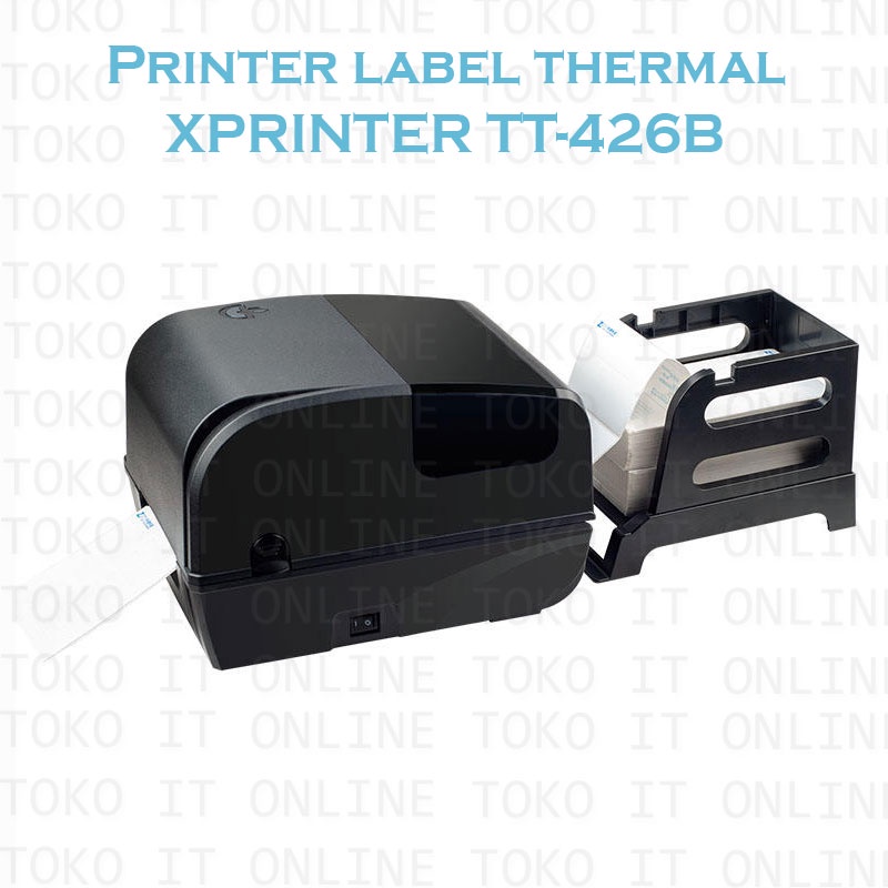 XPRINTER TT 426B PRINTER LABEL THERMAL BLUETOOTH 100MM TT426B A6 RIBBON LABEL BARCODE HARGA RESI