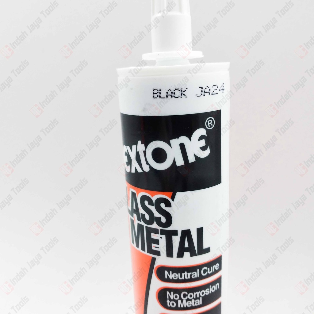 DEXTONE GLASS METAL Silicone Sealant Lem Kaca Silikon Black Clear White  NON ASAM NEUTRAL