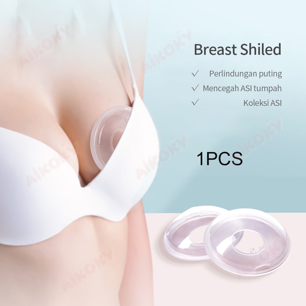 Aikoky 1 PCS Wadah Penampung Asi Silicone/Breast Pad Saver Shield/Breast Milk Collector